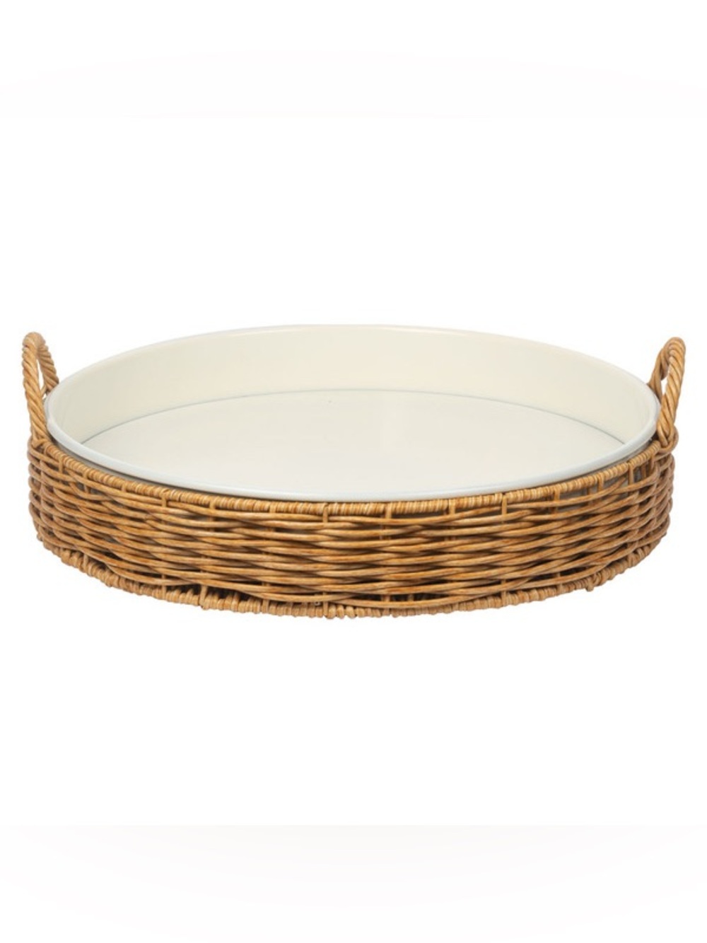 Williams Sonoma inspired 

Crofton Woven Serving Tray 15.75